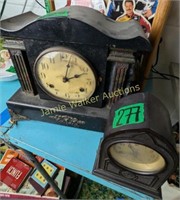 Mantle Clock Waterbury With Pendulum No Key,
