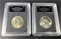 1973 AND 1974 UNCIRCULATED KENNEDY HALF DOLLARS