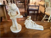 Pair of Bisque Italian Statues