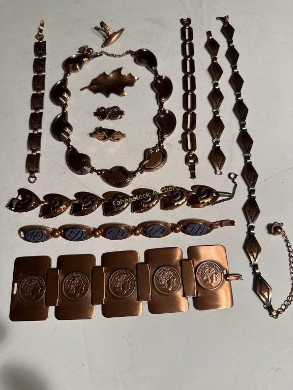 Copper Necklaces, Bracelets & more