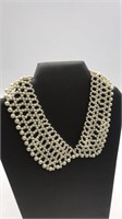 Vintage Faux Pearl Collar Necklace