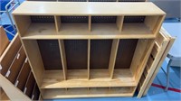 Wooden classroom organizer  4ft by 4ft by 15.5in