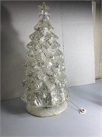 Lighted Musical Clear Christmas Tree