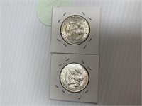 1965 AND 1969 KENNEDY HALF DOLLARS