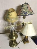 4 eclectic table lamps nice pieces