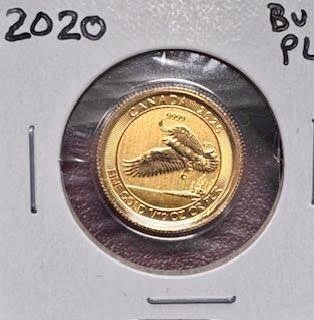 2020 1/10th Oz "Birds of Prey" Canada .9999 Gold