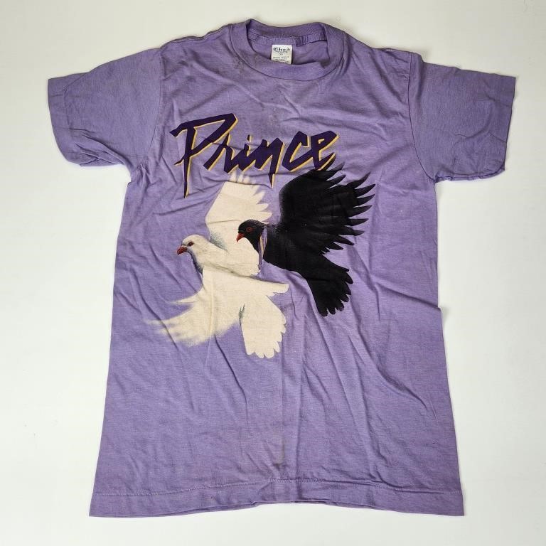 1985 PRINCE REVOLUTIONS TWO DOVES CONCERT SHIRT