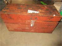 Vintage storage wooden box for tools, etc