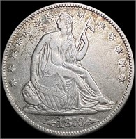 1873 Arws Seated Liberty Half Dollar CLOSELY