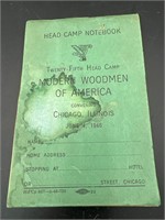 1946 Modern Woodmen of America head camp notebook