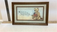 Teddy bear picture child’s bedroom