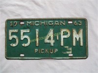 1963 Michigan license plate