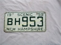 1959 New Hampshire license plate