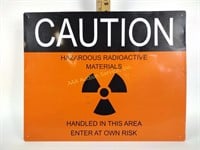 Hazardous Radioactive Materials metal sign