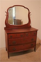 Antique Beveled Mirror Dresser