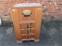 Vintage Radio Cabinet 13x25x42 (project pc)