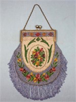 1920's Mosaic Glass Beaded Evening Bag