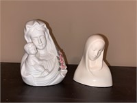 Vintage Ceramic Virgin Mary Figurines