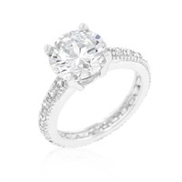 Dazzling 4.27ct White Sapphire Ring
