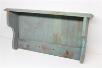 Shabby Chic Wooden Wall Shelf/ Coat Rack