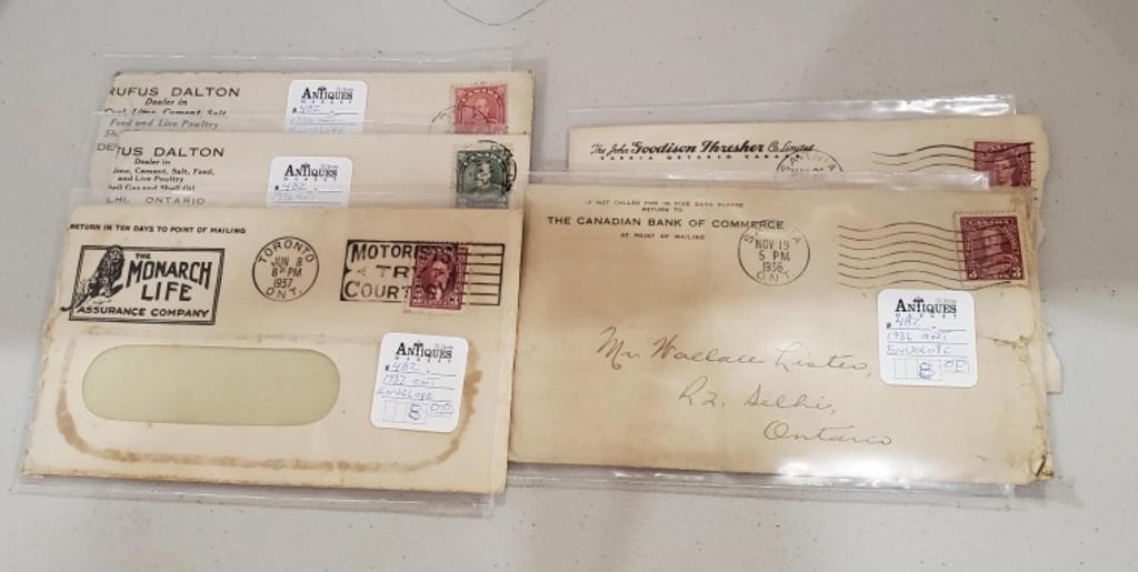 Old Envelopes 1936/37