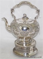 QV Silver Plated  Kettle Stand by Martin Hall & Co