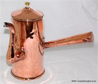 Antique Georgian Copper Coffee Pot.