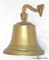 Vintage Brass Ships Bell /Doorbell and Stand.
