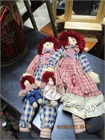 Americana Raggedy Ann & Andy Dolls