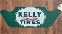 "Kelly Tires" Single-Sided Metal Sign