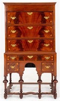 American William & Mary Style Chest on Stand