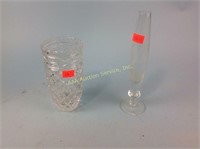 Crystal vases (x2)