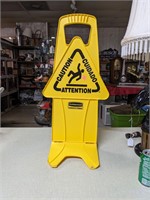 RUBBERMAID Caution Sign