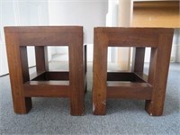 Pair of Wooden Stools