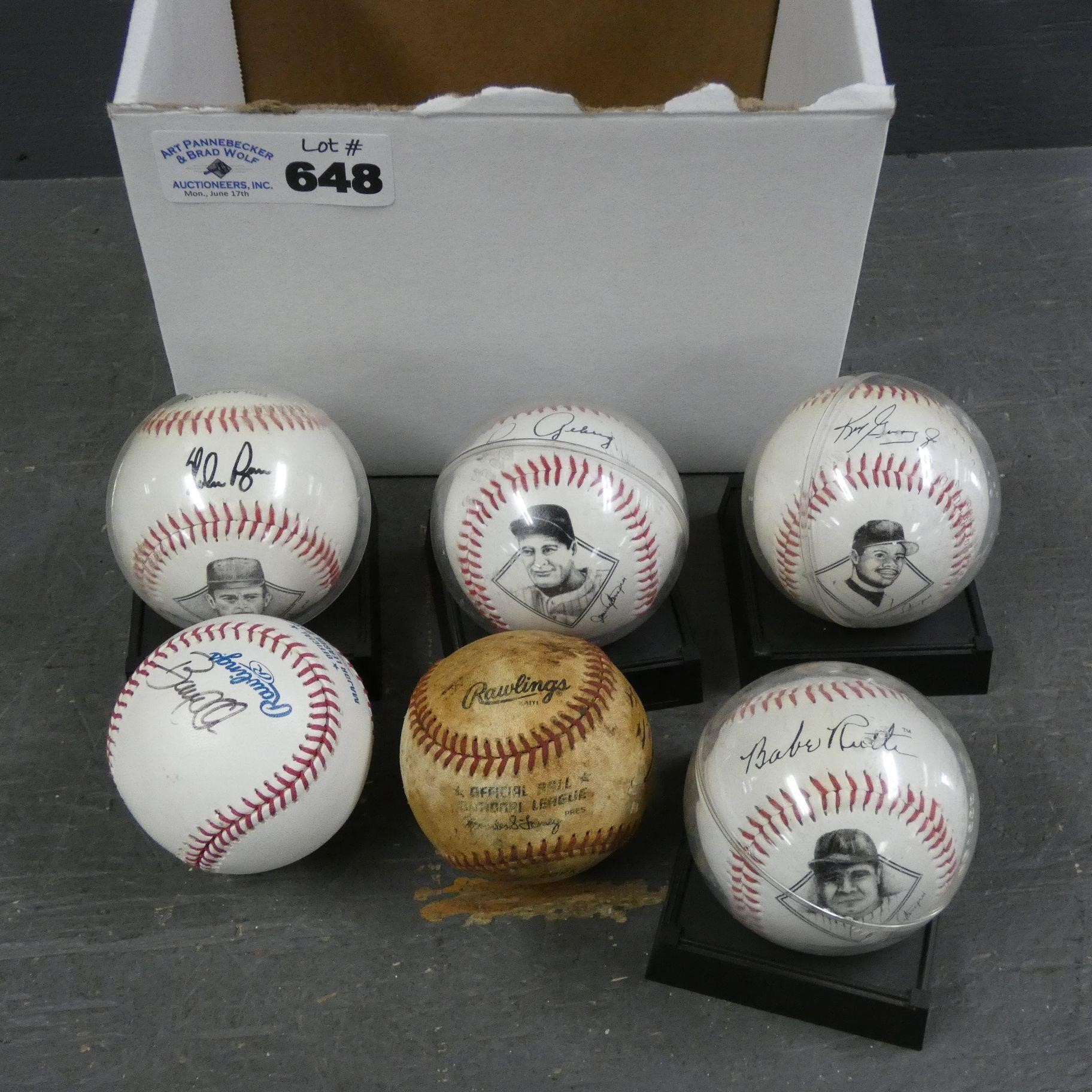 Photo Baseballs & Signed Balls - NO COA