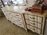 FRENCH PROVINCIAL DRESSER WITH MIRROR