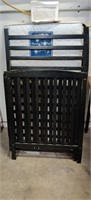 Black Wood Toddler Bed with good Mattress
