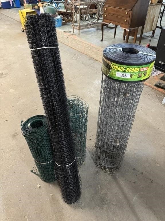 2 plastic&2 metal fencing-1 roll terrace board