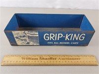 Vintage Grip-King Tire Chain Metal Box 12" L