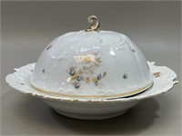 Bavarian China Porcelain Bowl with Lid, German