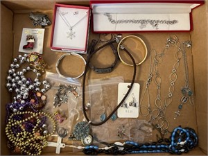 Costume jewelry- bracelets, earrings, necklaces