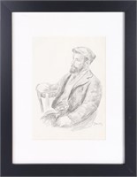 PIERRE RENOIR ORIGINAL PORTRAIT SKETCH  AFTER