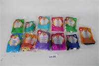 11 assorted -McDonalds TY Beanie Babies