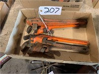 (4) Pipe Wrenches