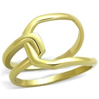 14 Gold Ip. Openwork Interlocking Ring