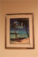 Framed Palm Trees with Hammock