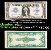 1923 $1 large size Blue Seal Silver Certificate Gr