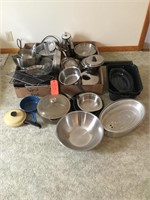 large assort. cookware, pot, pans, non stick