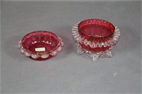 2 Cranberry Bowls - As Found
