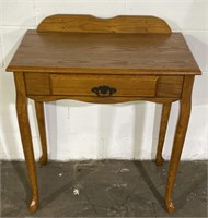 (D) Vintage Wooden Writing Desk